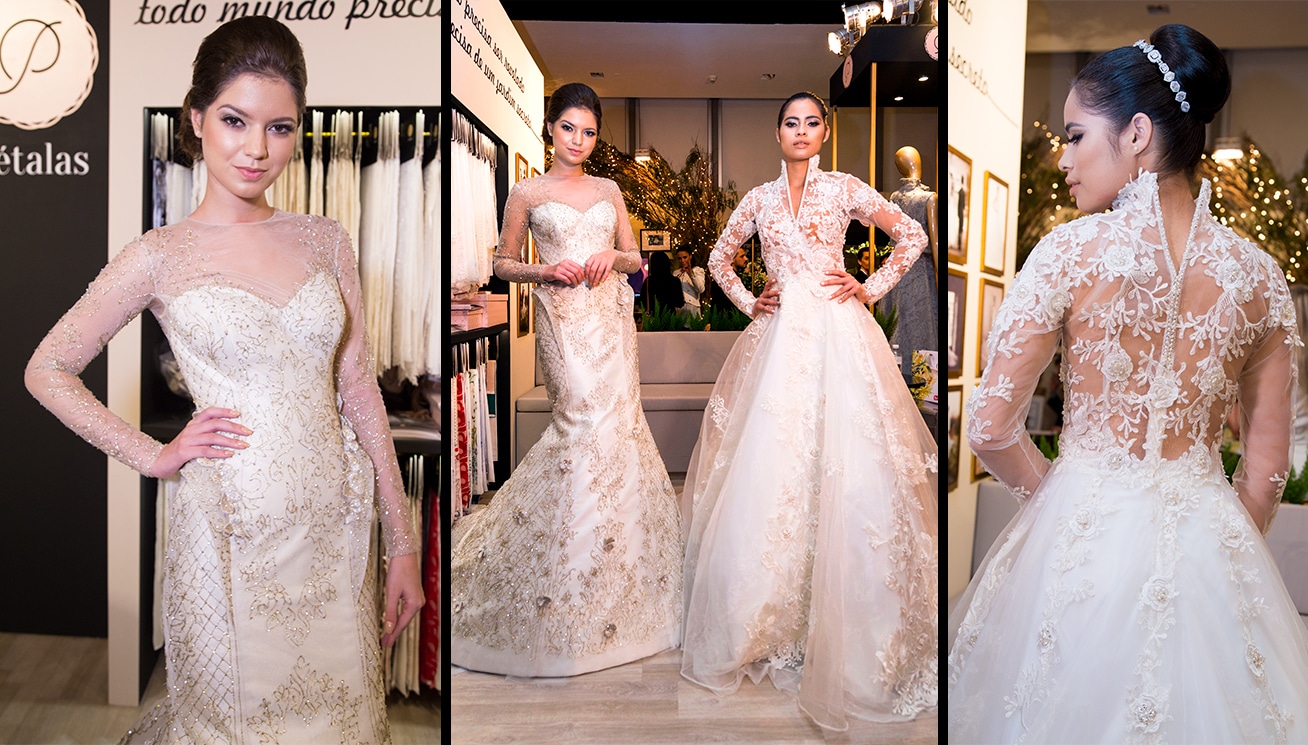 Vestidos confeccionados pelos estilistas Alessandra Sobreira e Daividson Zanine – Pétalas no Casar 2017 Vestidos confeccionados pelos estilistas Alessandra Sobreira e Daividson Zanine - Pétalas no Casar 2017
